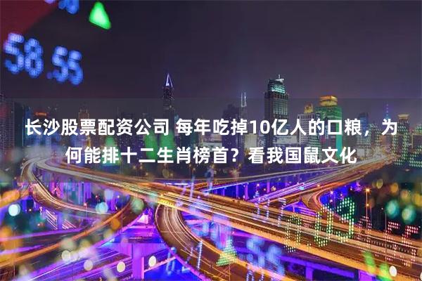 长沙股票配资公司 每年吃掉10亿人的口粮，为何能排十二生肖榜首？看我国鼠文化